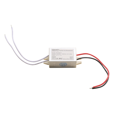 WP12DC1A - Fuente de alimentación / 12 VCC / 1 A / IP67 / 46x20x30 mm / -30°C a 50°C / 100-240 VCA