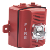 P2RH-K - System Sensor Sirena Estrobo Para Exterior De Dos Hilos Color Rojo Montaje Pared P2RH-K