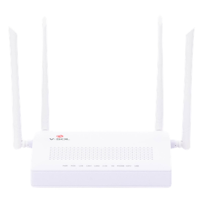 HG323ACT - ONU Dual GPON/EPON / Wi-Fi AC Doble Banda / 4 Antenas 5 dBi / 2x LAN Gigabit / 1x FXS / 1x CATV / 12V 1A / 0 a 55°C