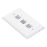 NK3FNWH - Panduit Placa de Pared Vertical / 3 Puertos Keystone / ABS NK3FNWH