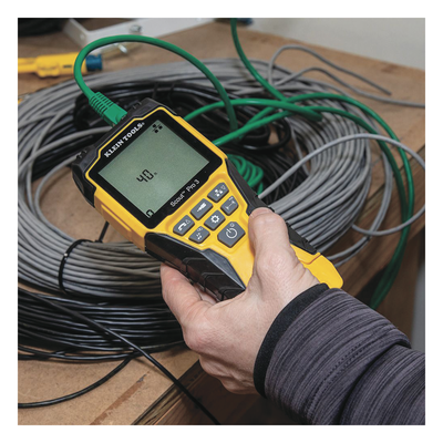 VDV501-853 - Probador de Cables / LCD Retroiluminada / Coaxial, RJ11, RJ12, RJ45 / Longitud 2000 ft / PoE / Generador de Tono / Test-n-Map