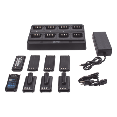 TX-8C-KSC43 - Cargador de Escritorio / 8 Cavidades / Dual Química Ni-MH y Li-Ion / 15 V 8 A / 100-240 VCA