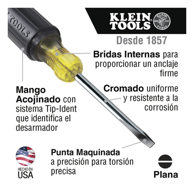 85105 - Klein Tools Juego de Desarmadores / Phillips / Plano 85105
