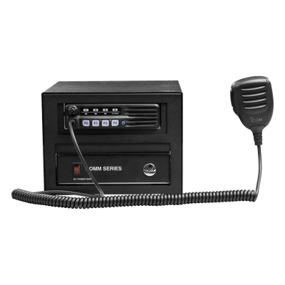 ESNRUC - Epcom Industrial Gabinete Universal Metálico / Montaje Radio Base y Fuente / Compatible Kenwood