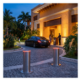 XB-220-HBL - Bolardo Hidráulico Antiembestida / 220 mm × 600 mm (0.72 ft × 1.97 ft) / Acero Inoxidable 304 / 200,000 J / Ciclo 4 s / 100 Ciclos/h