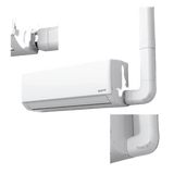 TH-AC-KIT - Kit de Canaletas para Aire Acondicionado / 11 Piezas / PVC Rígido / Interior y Exterior / 1 m (3.28 ft) de Longitud / -20°C a 75°C