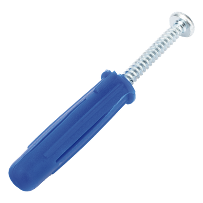 TP-3 - Taquete de Fijación / Doble Expansión 4 Direcciones / 3/8" para Tornillo 12 mm x 2" / 100 Piezas / Resistencia 100 kg / Concreto y Superficies Sólidas