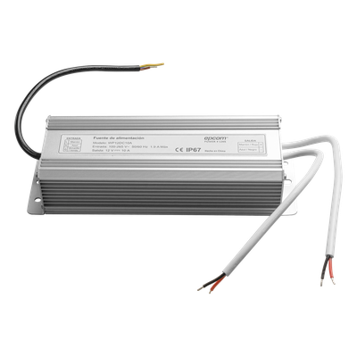 WP12DC10A - Fuente de Alimentación IP67 / 12 VCC Regulado / 10 A Totales / 2 Salidas / Entrada 100-265 VCA / Operación -10°C a 50°C