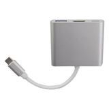 TT-USB-CAV - Adaptador Multipuerto USB-C / HDMI 4K / USB 3.0 5 Gbps / Carga PD 65W / 3-en-1 / Plug and Play