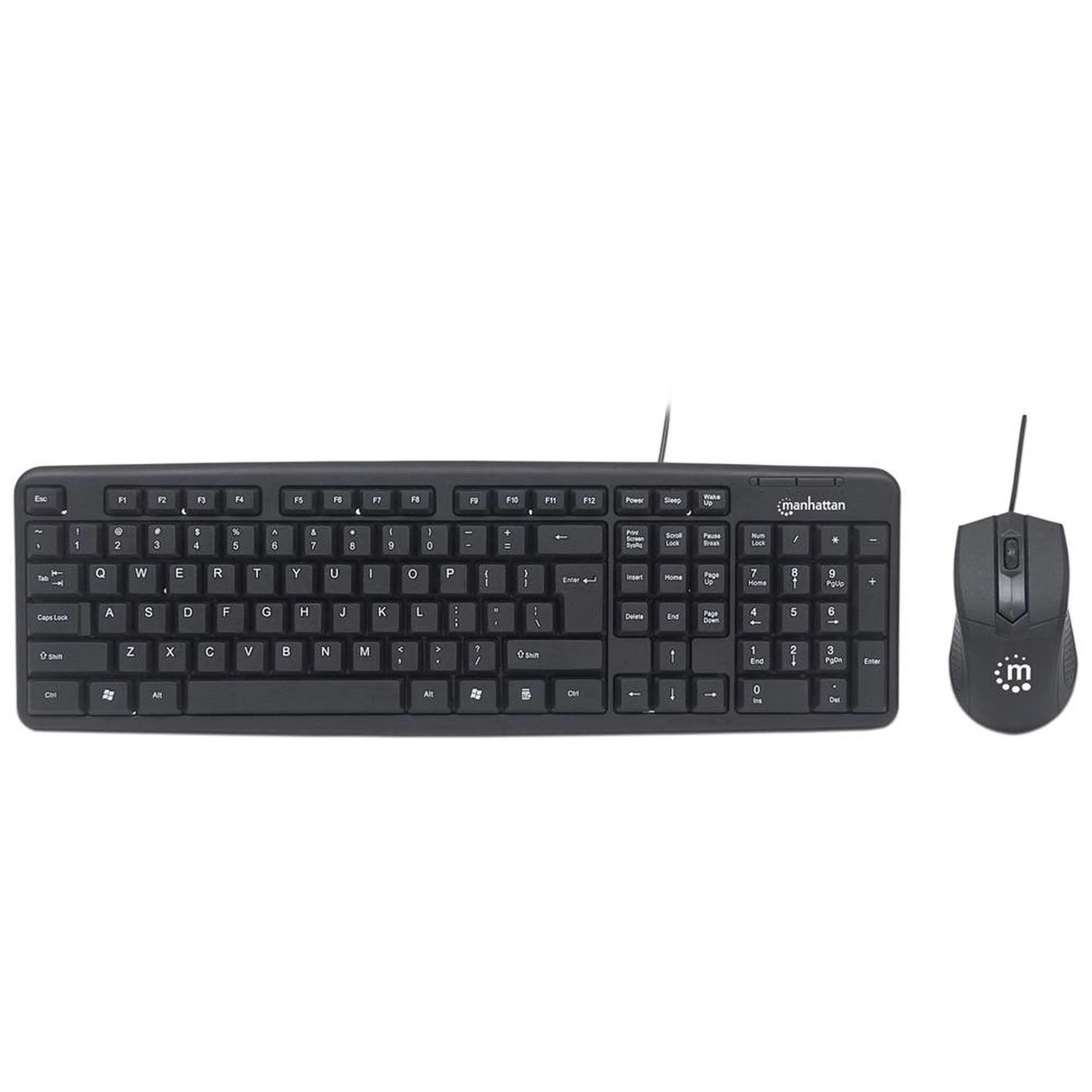Kit Man Teclado Y Mouse Optico Usb Cableado FullOffice.com