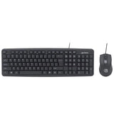 Kit Man Teclado Y Mouse Optico Usb Cableado FullOffice.com