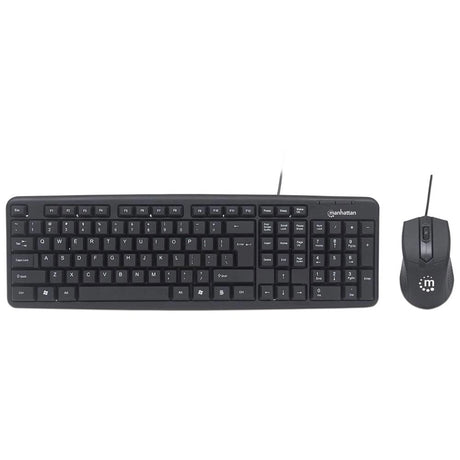 Kit Man Teclado Y Mouse Optico Usb Cableado FullOffice.com