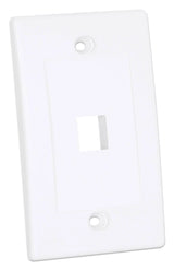 Tapa Int (Faceplate) 1 Perforacion Color Blanco