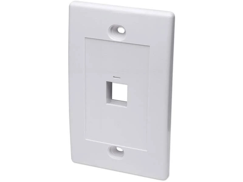 Tapa Int (Faceplate) 1 Perforacion Color Blanco