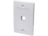 Tapa Int (Faceplate) 1 Perforacion Color Blanco