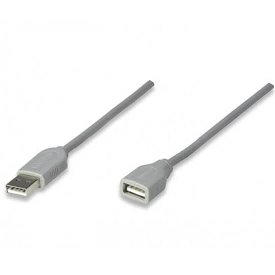 Cable de Extension Manhattan USB V1.1 Gris 3.0M FullOffice.com