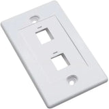 Tapa Int (Faceplate) 2 Perforaciones Color Blanco