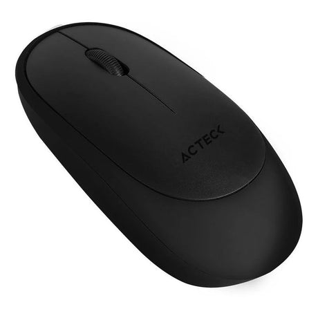 Mouse Inalambrico Acteck Optimize Slim Mi420 /1200 Dpi 2 Botones + Scroll Color Plata/Negro Ac-932660 FullOffice.com