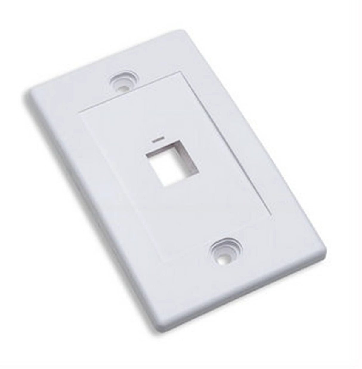 Tapa Int (Faceplate) 1 Perforacion Color Blanco