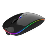 Mouse Nextep Ne-412N Inalambrico Recargable Delgado/Silencioso Rgb 1600Dpi Color Negro FullOffice.com