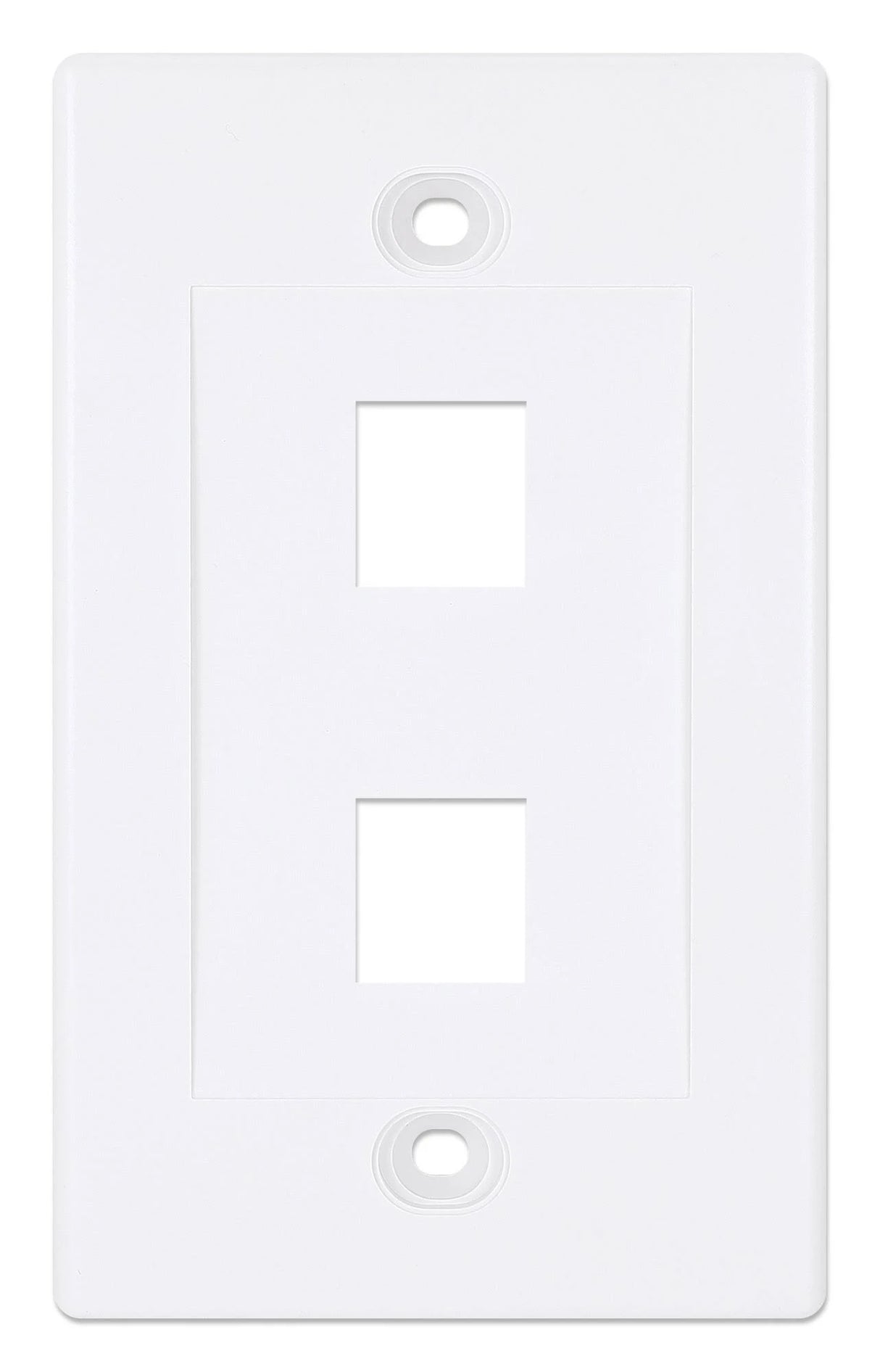 Tapa Int (Faceplate) 2 Perforaciones Color Blanco