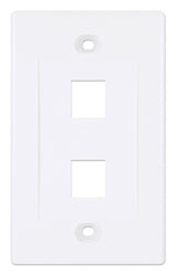 Tapa Int (Faceplate) 2 Perforaciones Color Blanco