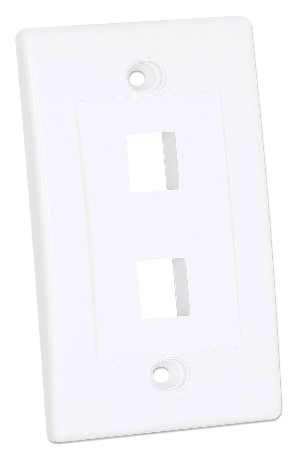 Tapa Int (Faceplate) 2 Perforaciones Color Blanco