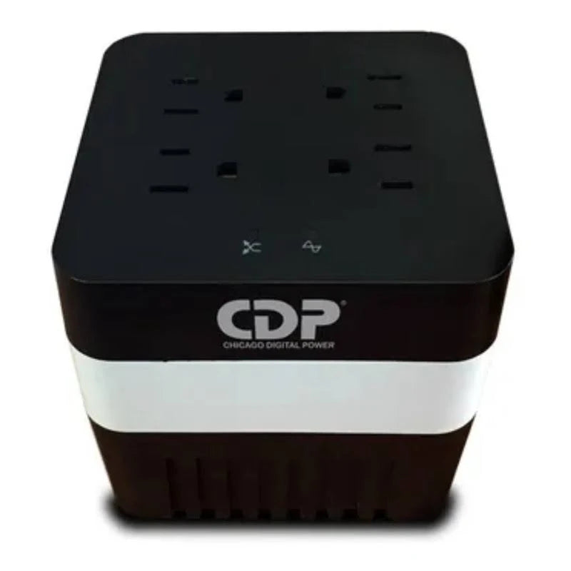 Regulador De Voltaje Cdp Ru-Avr 600Va/300W 4 Contactos 4 Puertos Usb FullOffice.com