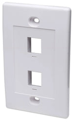 Tapa Int (Faceplate) 2 Perforaciones Color Blanco