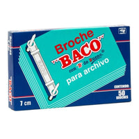 Broche Baco Archivo 7 Cms C/50 - Bb003 FullOffice.com