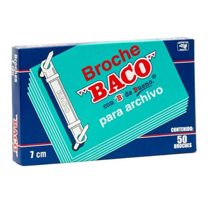Broche Baco Archivo 7 Cms C/50 - Bb003 FullOffice.com