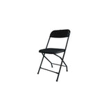 Silla de Visita Mundo In SILL0210345, Estructura Plegable de Acero con Asiento y Respaldo de Polipropileno, Dimensiones de 85.5 x 44 x 52 Centímetros, Color Negro, Pieza de 1 Unidad, SILL0210345