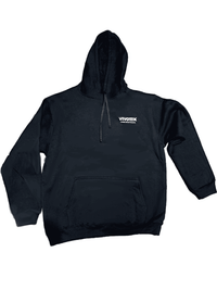 Sudadera Hoodie Vivotek Material Pop, Color Negro, Talla XL