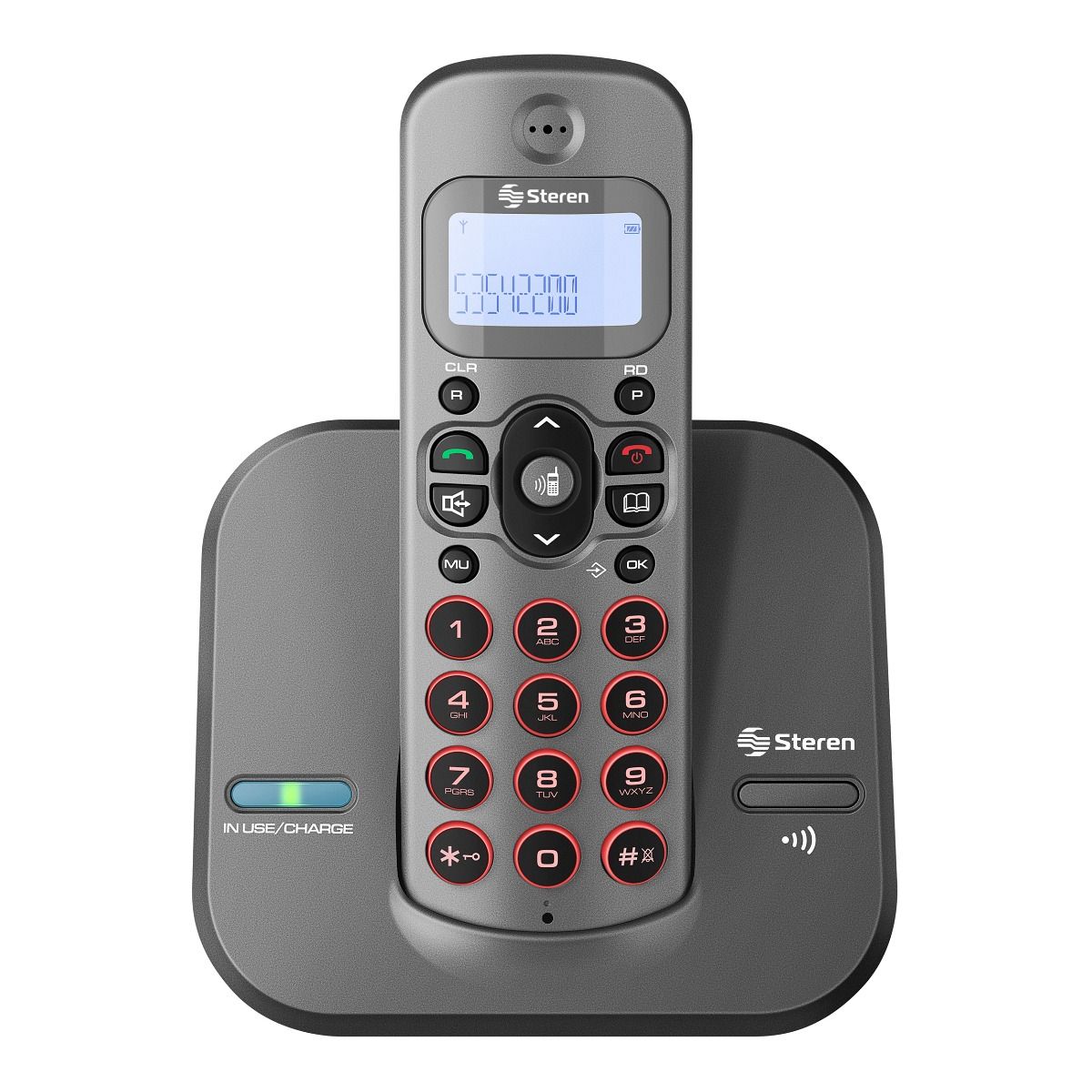 Teléfono Inalámbrico Steren Dect 6.0 Identificador De Llamadas Alcance Hasta 25M