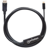 Cable Manhattan Adaptador Usb-C A Displayport 4K A 60Hz 2M Color Negro - 152464 FullOffice.com