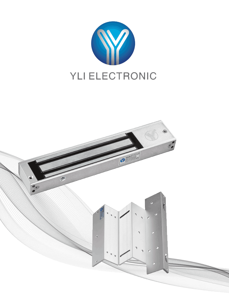 Cerradura Magnética YM180NLED 180kg / Soporte ZL / Para Puertas Madera, Vidrio, Metálicas