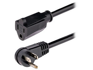Cable de energía StarTech FX-6F-POWER-CORD de 5-15P a 5-15R, 2M, Color Negro, Alta Capacidad