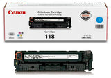 Canon Cartridge 118 Cyan Cartucho de Tinta imageCLASS MF8350Cdn Original Negro, Cian, Magenta, Amarillo