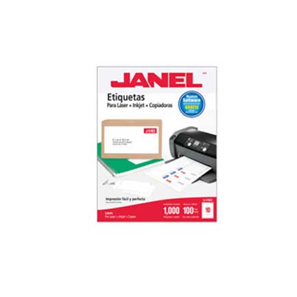Etiqueta Janel Laser J-5163 51X102 Mm C/250 - 1085163101 FullOffice.com