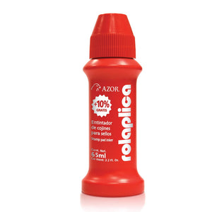 Tinta Azor Rolaplica 587 Para Sellos Rojo 60Ml - 587Ro