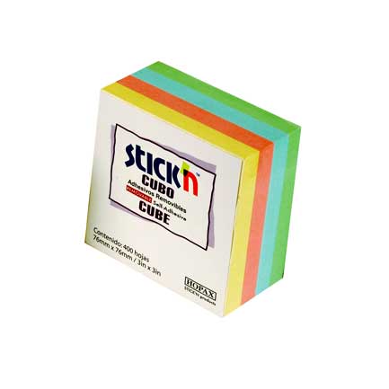 Cubo Mae Pastel 4 Colores 400 Hjs 3X3 - 21013 FullOffice.com