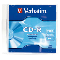 Disco Compacto Verbatim R 52X 80Min 700Bm Slim Case - 94776 FullOffice.com