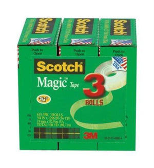 Cinta 3M Mágica 19X33M Paquete C/3 - 8103 FullOffice.com