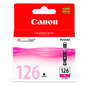 Canon CLI-126 cartucho de tinta 1 pieza(s) Original Magenta, Tinta a base de pigmentos