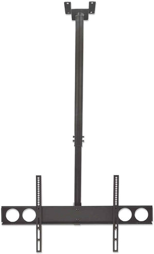 Manhattan Soporte de techo para TV/monitores, para pantallas de 37" a 75", altura ajustable de 105 a