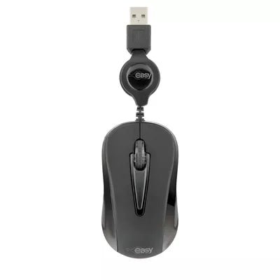 Mini Mouse Easy Line Óptico Retráctil Alámbrico 1000Dpi Color Negro - El-993346 FullOffice.com