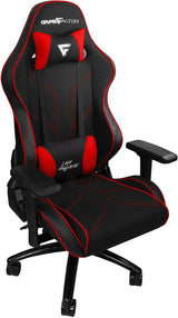 Silla Game Factor Cgc600 Tela Reclinable Con Descansa Brazos 4D Estrella Metálica Color Rojo-Negro - Cgc600-Rd FullOffice.com