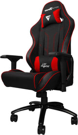 Silla Game Factor Cgc600 Tela Reclinable Con Descansa Brazos 4D Estrella Metálica Color Rojo-Negro - Cgc600-Rd FullOffice.com