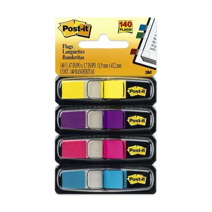 Mini Banderitas 3M Post It 4 Col Ultra C/35 Pqte C/6 Bl - 683-4Ab FullOffice.com