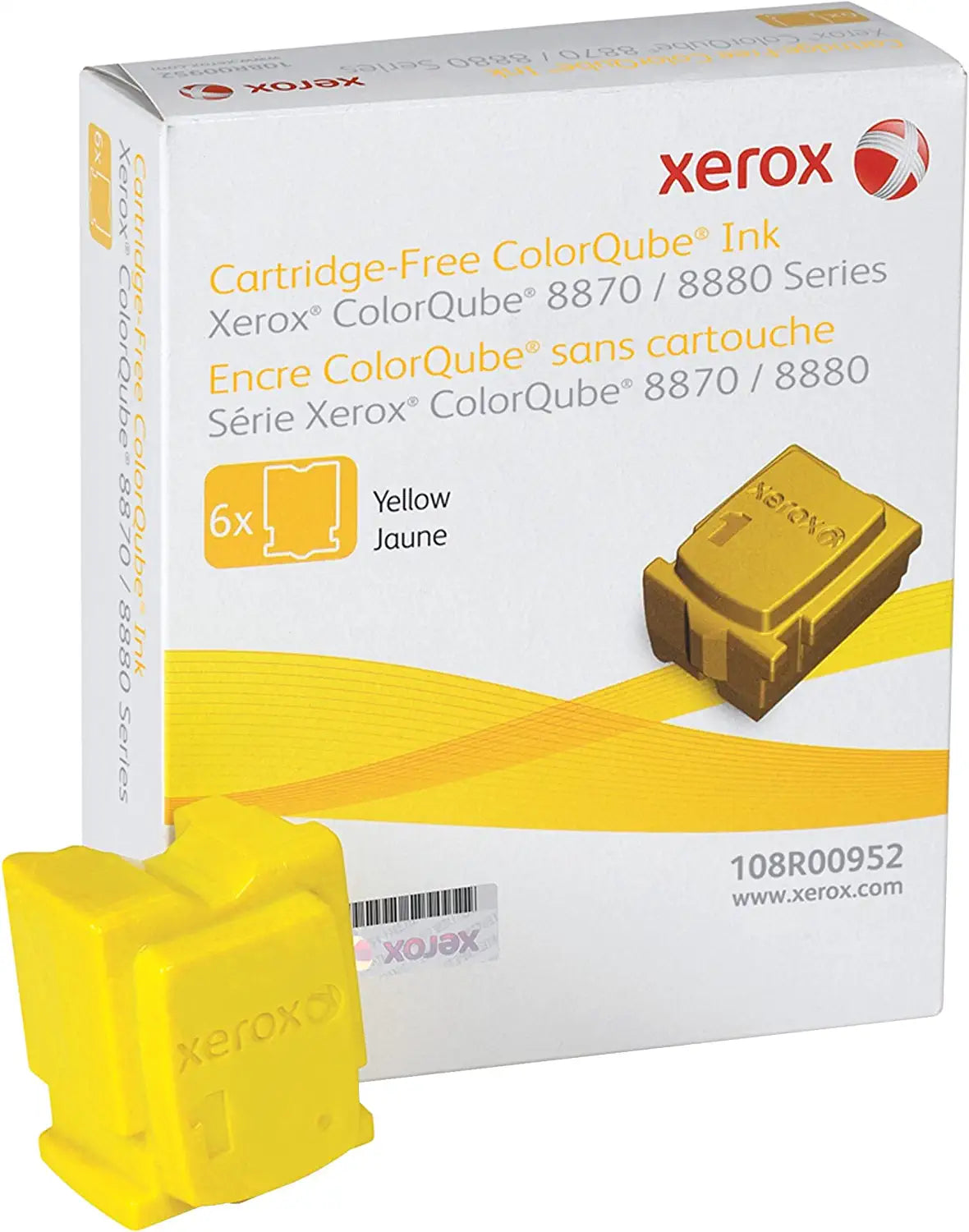Tinta Xerox Solida Amarillo 6 Barras 17.300 Pag. - 108R00960